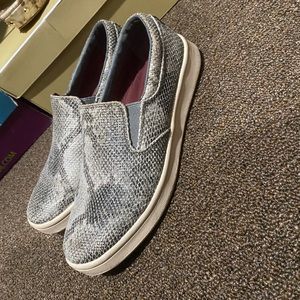 Snake print slip on shoes ( Mark Nason)